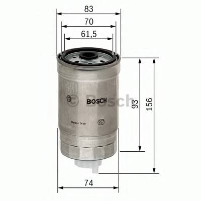 BOSCH 1 457 434 106 Паливний фільтр