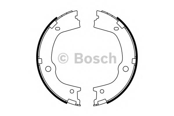 BOSCH 0 986 487 776 Комплект тормозных колодок,