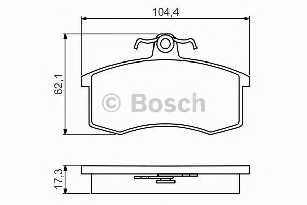 BOSCH 0986495214 Гальмівні колодки