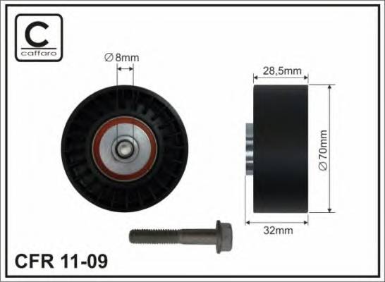 CAFFARO 1109 ROLKA PROWADZACA FORD