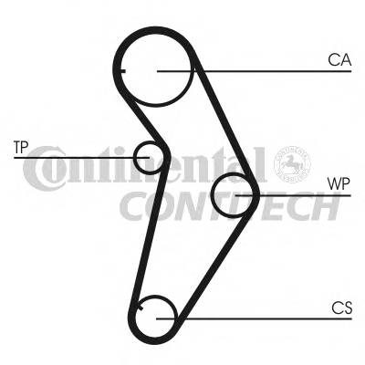 CONTITECH CT927 Ремінь ГРМ