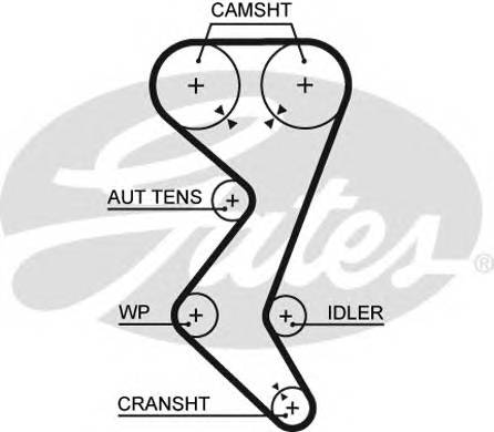 GATES 5528XS Ремень ГРМ