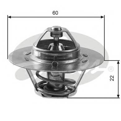 GATES TH12480G1 Термостат, охолоджуюча рідина