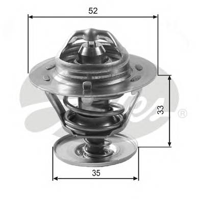 GATES TH12588G1 Термостат, охлаждающая жидкость