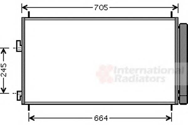 VAN WEZEL 53005410 Конденсатор, кондиционер