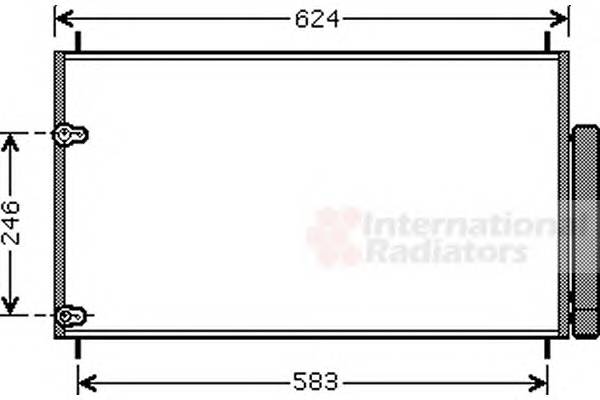 VAN WEZEL 53005405 Конденсатор, кондиционер