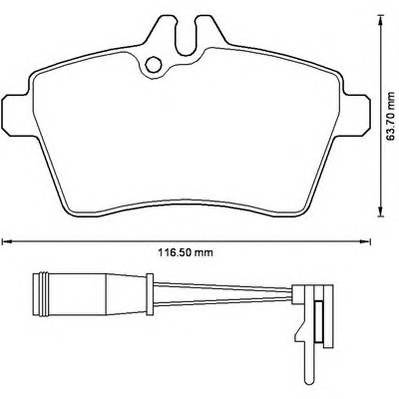 JURID 573226J Комплект тормозных колодок,