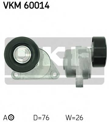 SKF VKM 60014 Натяжний ролик, полікліновий