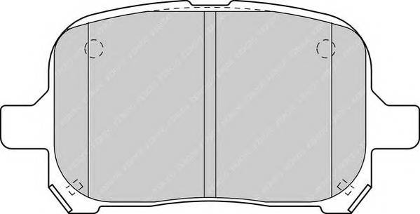 FERODO FDB1437 Комплект гальмівних колодок,