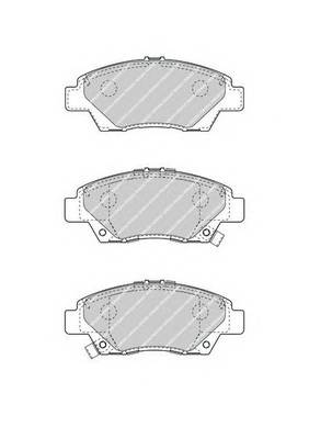 FERODO FDB4404 Комплект гальмівних колодок,