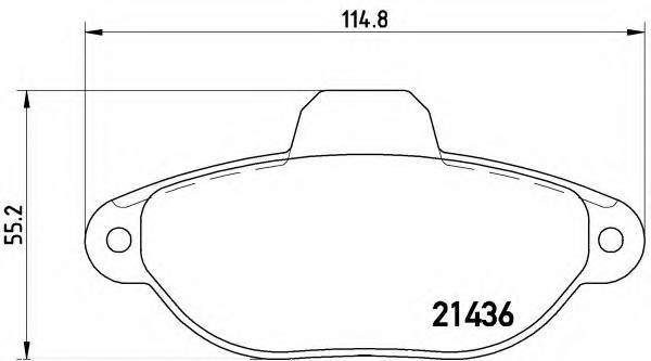 BREMBO P 23 160 KLOCKI HAM. FI500