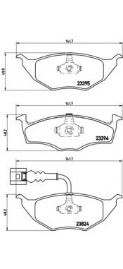 BREMBO P 85 063 Комплект тормозных колодок,