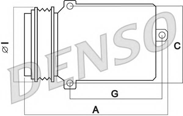 DENSO DCP05077 Компрессор, кондиционер