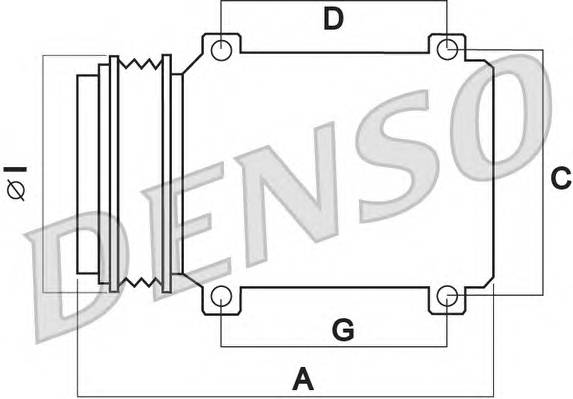 DENSO DCP50076 Компрессор, кондиционер