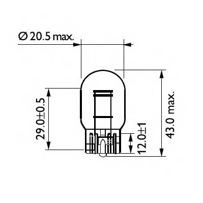 PHILIPS 12066CP Лампа розжарювання, ліхтар