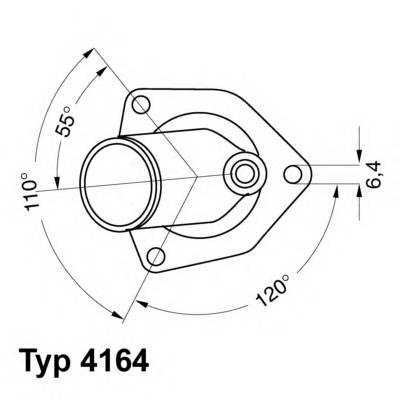 WAHLER 4164.92D Термостат, охлаждающая жидкость