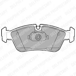 DELPHI LP1421 Комплект гальмівних колодок,