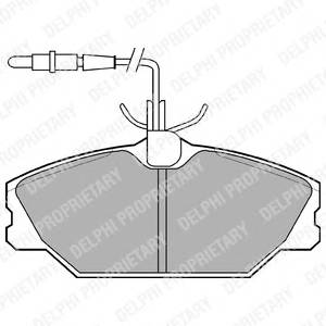 DELPHI LP788 Комплект тормозных колодок,