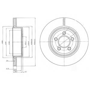 DELPHI BG4073 Тормозной диск