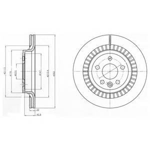 DELPHI BG4270 Тормозной диск