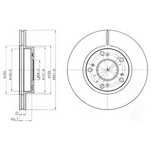 DELPHI BG4294 Тормозной диск