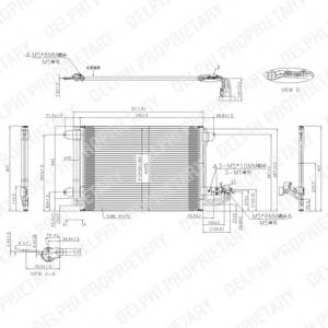 DELPHI TSP0225482 Конденсатор, кондиционер