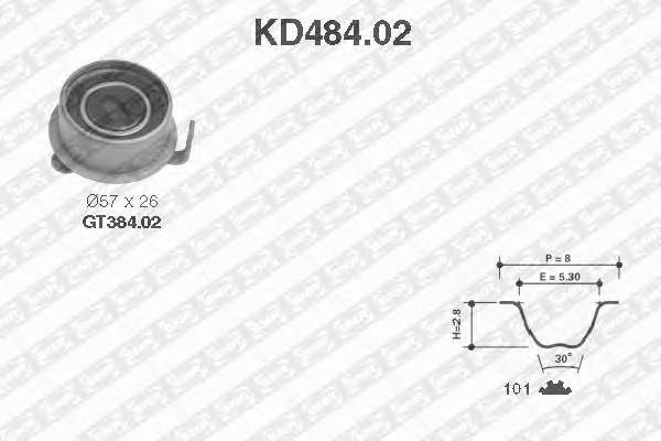 SNR KD484.02 Комплект ремня ГРМ