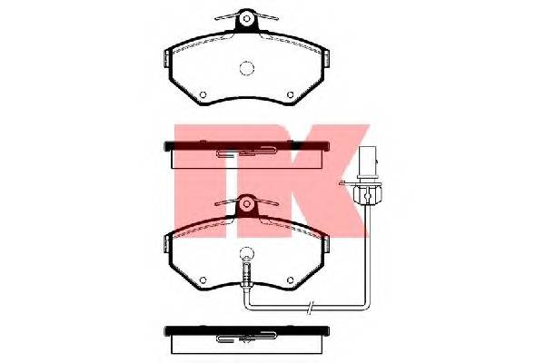 NK 224756 Комплект гальмівних колодок,