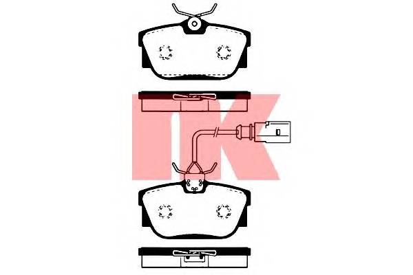 NK 224759 Комплект тормозных колодок,