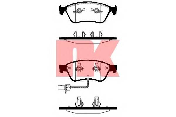 NK 224777 Комплект гальмівних колодок,