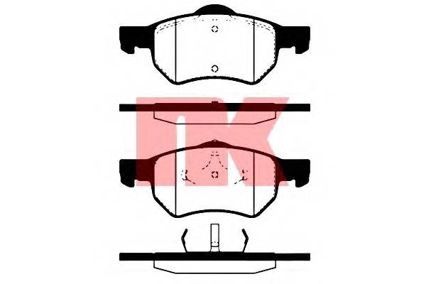 NK 229319 Комплект гальмівних колодок,