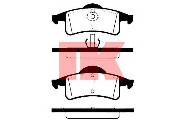 NK 229323 Комплект гальмівних колодок,