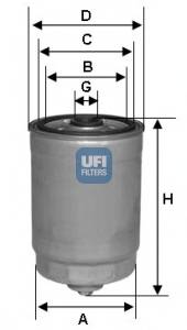 UFI 24.378.00 Паливний фільтр