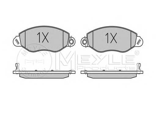 MEYLE 025 234 3418/W Комплект тормозных колодок,