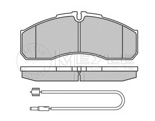 MEYLE 025 291 6020/W Комплект гальмівних колодок,
