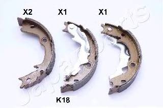 JAPANPARTS GF-K18AF Комплект тормозных колодок,