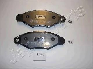 JAPANPARTS PA-114AF Комплект тормозных колодок,