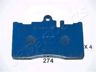 JAPANPARTS PA-274AF Комплект тормозных колодок,