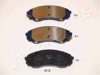 JAPANPARTS PA-K19AF Комплект тормозных колодок,