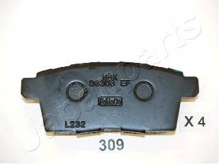 JAPANPARTS PP-309AF Комплект тормозных колодок,