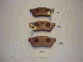 JAPANPARTS PP-404AF Комплект тормозных колодок,