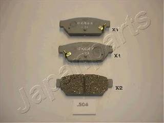 JAPANPARTS PP-504AF Комплект гальмівних колодок,