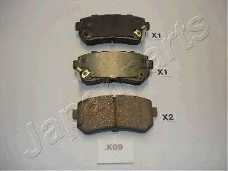 JAPANPARTS PP-K09AF Комплект тормозных колодок,