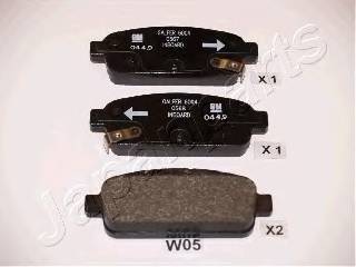 JAPANPARTS PP-W05AF Комплект гальмівних колодок,