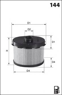 MECAFILTER ELG5236 Топливный фильтр