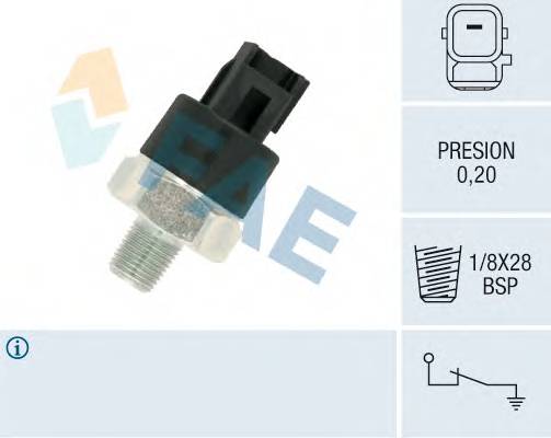 FAE 12550 Датчик тиску масла