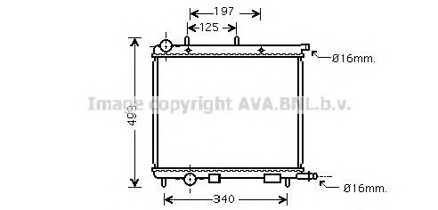 AVA QUALITY COOLING CN2188 Радиатор, охлаждение двигателя