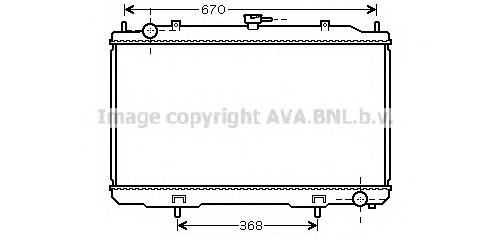 AVA QUALITY COOLING DN2324 Радиатор, охлаждение двигателя