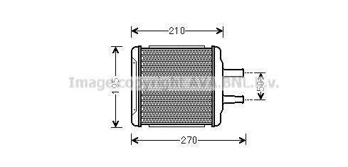 AVA QUALITY COOLING DWA6088 Радиатор печки DAEWOO