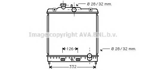 AVA QUALITY COOLING HD2120 Радиатор, охлаждение двигателя